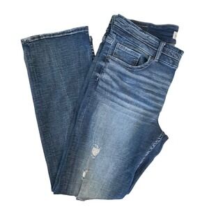 BKE Payton Jean Bootcut Universal Fit Mens 33x31.5 Distressed Mid Rise Dark Wash